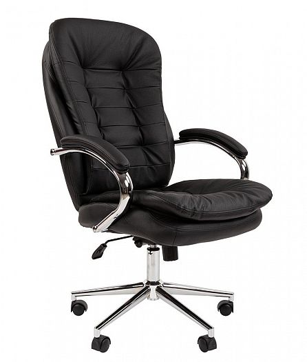 Кресло руководителя "Chairman 795" - Цвет: Кожа черная