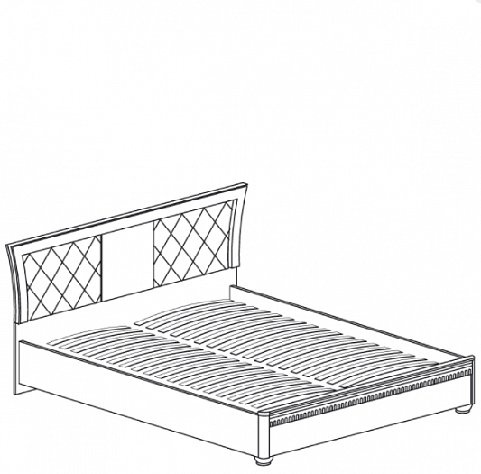 Кровать 1600 мм с подъемным основанием "Лючия" №199 - Дуб Оксфорд