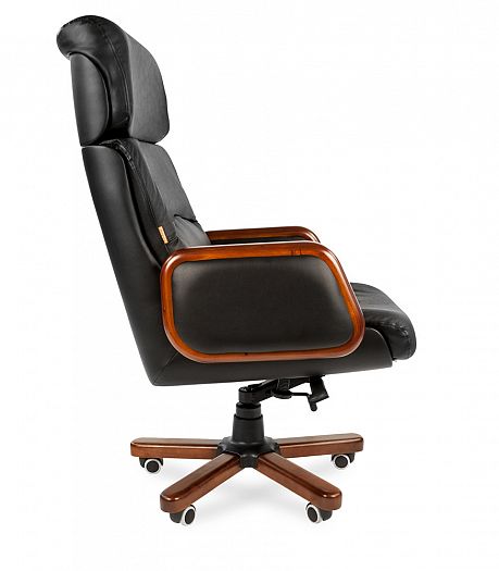 Кресло руководителя "Chairman 417" - Кресло руководителя "Chairman 417", Кожа черная - вид 3