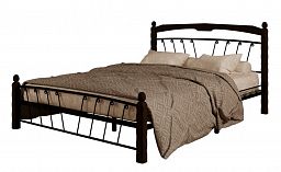 Кровать "Муза 1" Черный/Шоколад