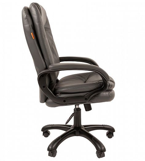 Кресло руководителя "Chairman 668" - Вид сбоку, цвет: Экокожа премиум серая