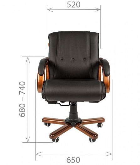 Кресло руководителя "Chairman 653 M" кожа - Кресло руководителя "Chairman 653 M" кожа: схема 1