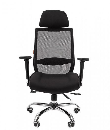 Кресло руководителя "Chairman 555 LUX" - Кресло руководителя "Chairman 555 LUX", Сетка черная (спинк