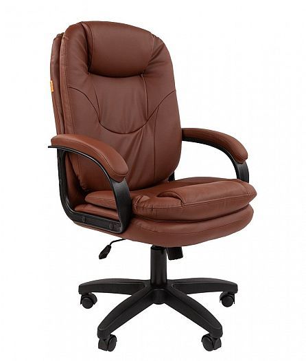 Кресло руководителя "Chairman 668 LT" - Цвет: Экокожа коричневая