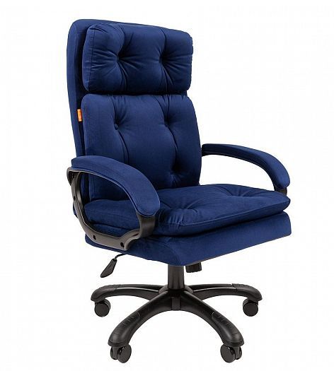 Кресло руководителя "Chairman 442" ткань - Цвет: Ткань велюр T-82 синий