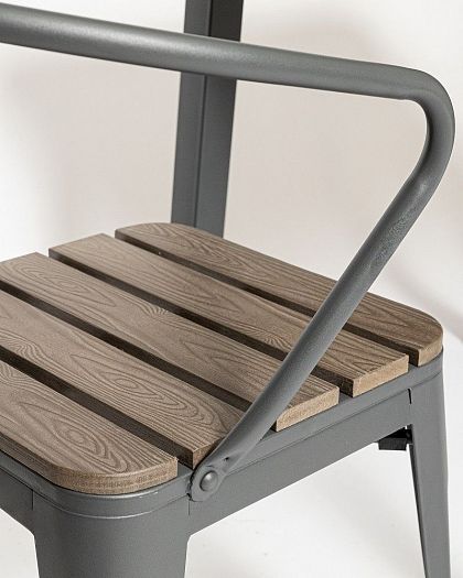 Комплект садовой мебели "PC 630/PT 846-1" - Сиденье стула, цвет: Темно-коричневый