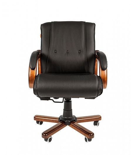 Кресло руководителя "Chairman 653 M" кожа - Кресло руководителя "Chairman 653 M" кожа, Кожа черная -