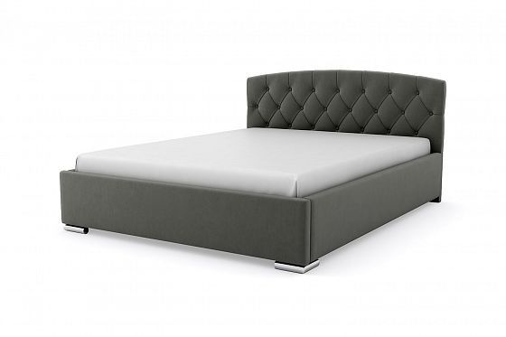 Кровать "Премьер" 900 с ламелями - Кровать "Премьер" 900 с ламелями, Цвет: Серый 012