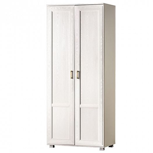 Шкаф 2-х дверный "Белла" №241 - Шкаф 2-х дверный "Белла" №241, Цвет: Белый/Ясень белый