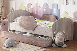 Детская кровать "Тучка" 1600 мм с бортиками