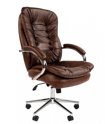 Кресло руководителя "Chairman 795" - Цвет: Кожа коричневая Bruno