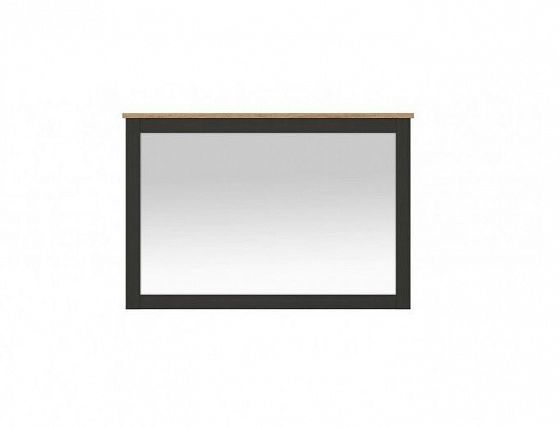 Зеркало навесное "LOFT" (Лофт) LUS/90 - Цвет: Дуб Вотан/Черный
