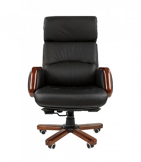 Кресло руководителя "Chairman 417" - Кресло руководителя "Chairman 417", Кожа черная - вид 2