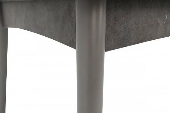 Стол раскладной "Ялта 2" (опоры массив циллиндрический) - Подстолье, цвет: Камень Темный/Графит
