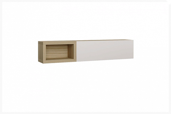 Шкаф навесной НШ "Римини" - В интерьере, цвет: Дуб Андреа Серый/Белый