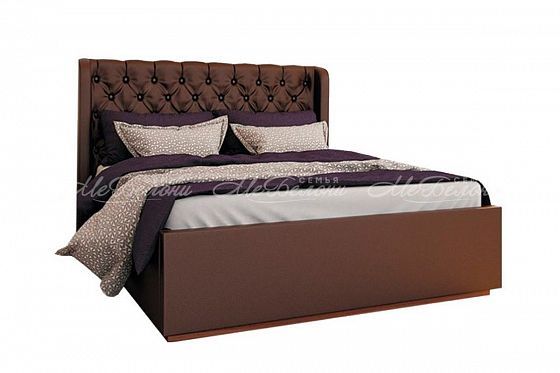 Кровать "Франческа" 1600 мм с подъемным механизмом - Цвет: Какао кожзам