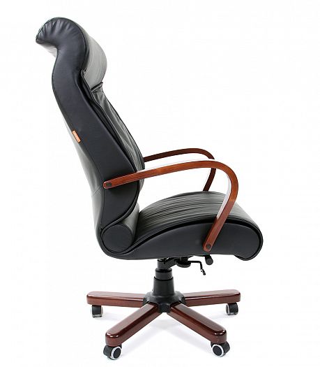 Кресло руководителя "Chairman 420 WD" - Кресло руководителя "Chairman 420 WD", Кожа черная - вид 3
