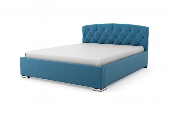 Кровать "Премьер" 1200 с ламелями - Кровать "Премьер" 1200 с ламелями, Цвет: Синий 115