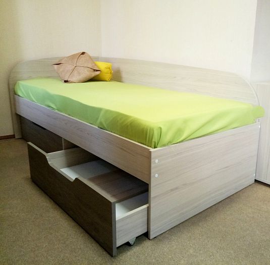 Кровать "Гамма" 800*1900 с 2 ящиками - Кровать "Гамма" 800*1900 с 2 ящиками - элемент ящика.