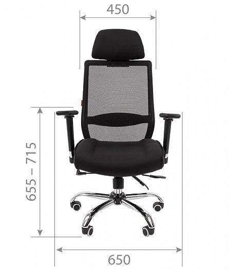 Кресло руководителя "Chairman 555 LUX" - Кресло руководителя "Chairman 555 LUX": схема 1