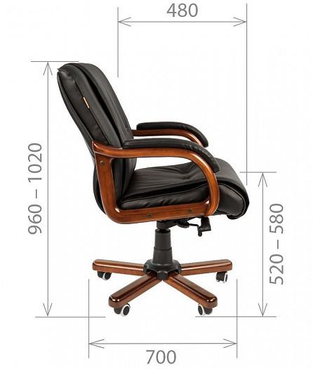 Кресло руководителя "Chairman 653 M" кожа - Кресло руководителя "Chairman 653 M" кожа: схема 2