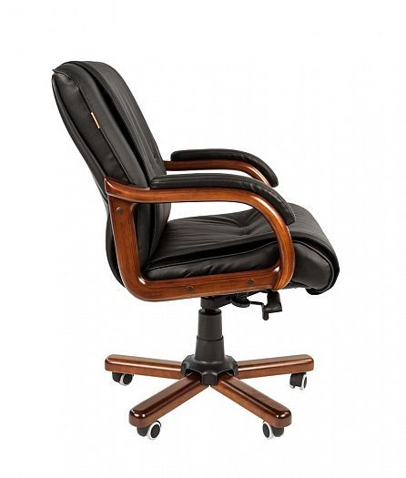Кресло руководителя "Chairman 653 M" кожа - Кресло руководителя "Chairman 653 M" кожа, Кожа черная -