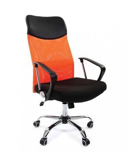 Кресло руководителя "Chairman 610" - Кресло руководителя "Chairman 610", Цвет: Сетка TW оранжевая (с