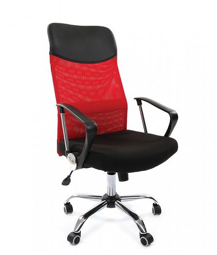Кресло руководителя "Chairman 610" - Кресло руководителя "Chairman 610", Цвет: Сетка TW красная (спи
