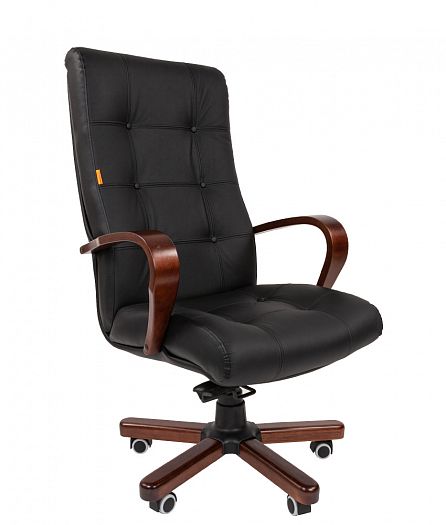 Кресло руководителя "Chairman 424 WD" - Кресло руководителя "Chairman 424 WD", Цвет: Кожа черная