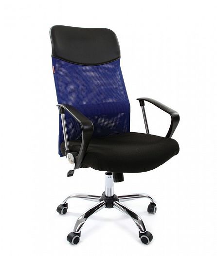Кресло руководителя "Chairman 610" - Кресло руководителя "Chairman 610", Цвет: Сетка TW синяя (спинк