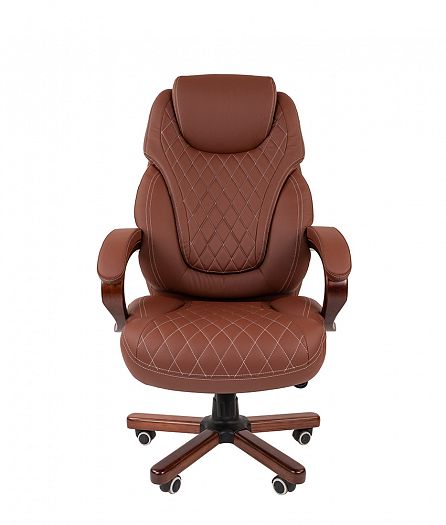 Кресло руководителя "Chairman 406" - Кресло руководителя "Chairman 406", Экокожа премиум коричневая