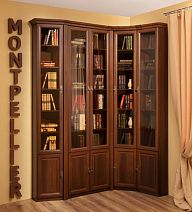 Модульная библиотека "Montpellier" (Монпелье) Орех Шоколадный